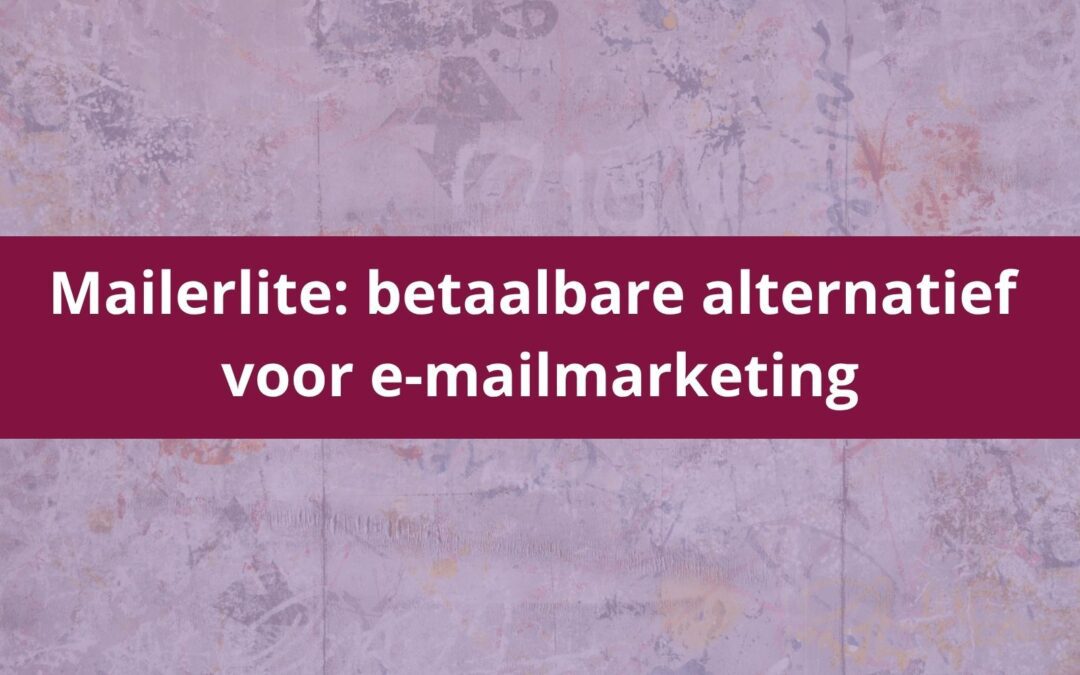 Mailerlite e-mailmarketing